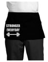 Stronger Everyday Gym Workout Dark Adult Mini Waist Apron, Server Apron-Mini Waist Apron-TooLoud-Black-One-Size-Davson Sales