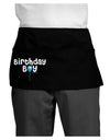 Birthday Boy - Candle and Balloon Dark Adult Mini Waist Apron, Server Apron by TooLoud-Mini Waist Apron-TooLoud-Black-One-Size-Davson Sales