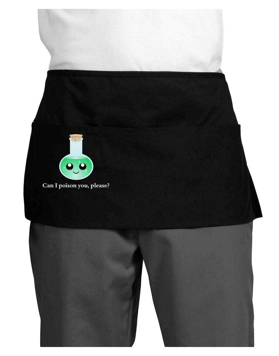 Don't Make Me Poison You Dark Adult Mini Waist Apron, Server Apron-Mini Waist Apron-TooLoud-Black-One-Size-Davson Sales