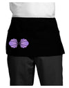 Easy Mermaid Costume Purple Shells - Halloween Dark Adult Mini Waist Apron, Server Apron-Mini Waist Apron-TooLoud-Black-One-Size-Davson Sales