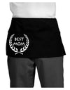 Best Mom - Wreath Design Dark Adult Mini Waist Apron, Server Apron by TooLoud-Mini Waist Apron-TooLoud-Black-One-Size-Davson Sales