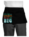 Itâ€™s the Little Moments that Make Life Big - Color Dark Adult Mini Waist Apron, Server Apron-Mini Waist Apron-TooLoud-Black-One-Size-Davson Sales