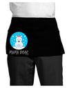 Matching Polar Bear Family - Mama Bear Dark Adult Mini Waist Apron, Server Apron by TooLoud-Mini Waist Apron-TooLoud-Black-One-Size-Davson Sales