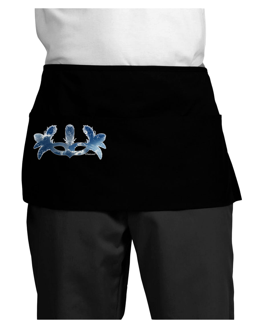 Air Masquerade Mask Dark Adult Mini Waist Apron, Server Apron by TooLoud-Mini Waist Apron-TooLoud-Black-One-Size-Davson Sales