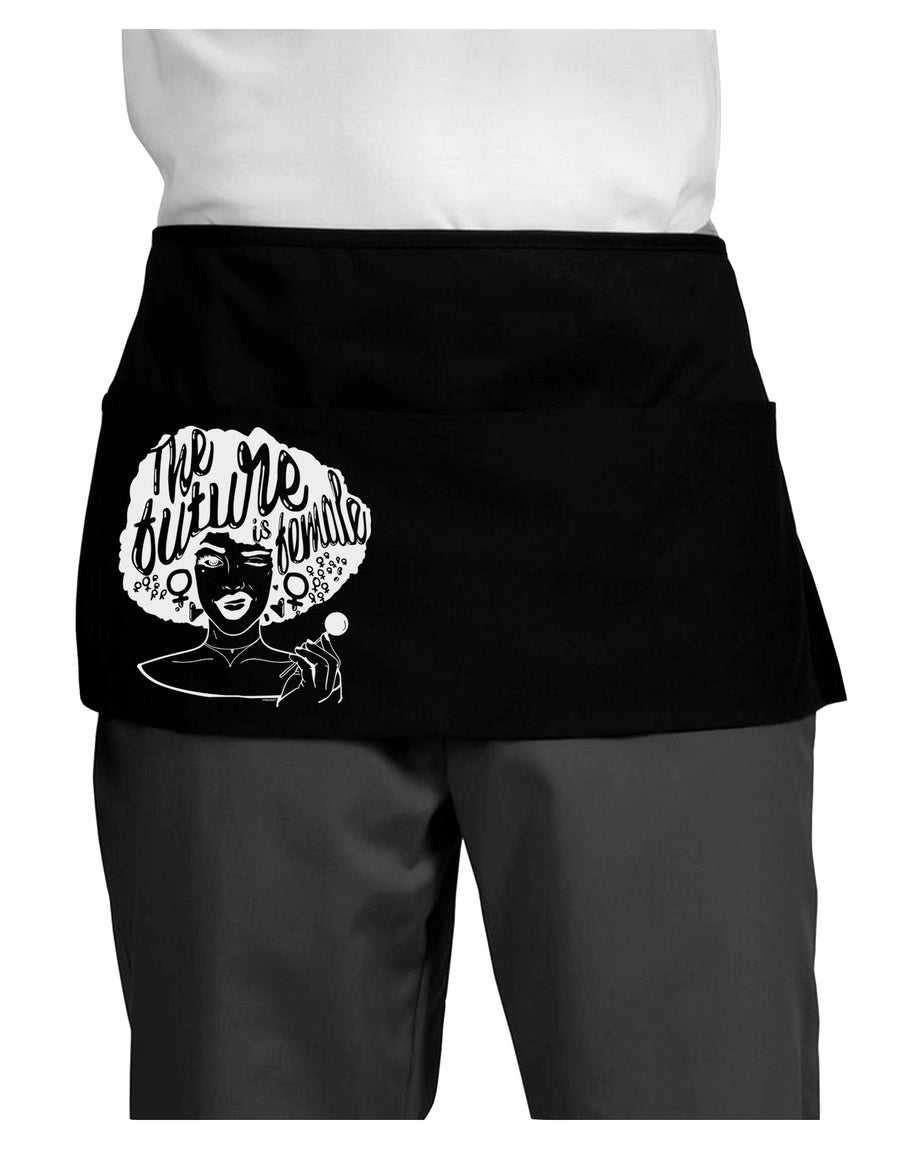 TooLoud The Future Is Female Dark Dark Adult Mini Waist Apron-Aprons - Waist-TooLoud-Black-One-Size-Davson Sales