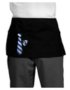 Wizard Tie Blue and Silver Dark Adult Mini Waist Apron, Server Apron-Mini Waist Apron-TooLoud-Black-One-Size-Davson Sales