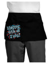 Happy 4th of July - Fireworks Design Dark Adult Mini Waist Apron, Server Apron-Mini Waist Apron-TooLoud-Black-One-Size-Davson Sales