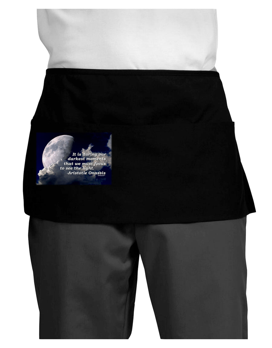 Our Darkest Moments Dark Adult Mini Waist Apron, Server Apron-Mini Waist Apron-TooLoud-Black-One-Size-Davson Sales