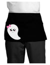 Cute Girl Ghost Halloween Dark Adult Mini Waist Apron, Server Apron-Mini Waist Apron-TooLoud-Black-One-Size-Davson Sales