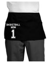 Basketball Mom Jersey Dark Adult Mini Waist Apron, Server Apron-Mini Waist Apron-TooLoud-Black-One-Size-Davson Sales