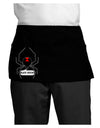 Black Widow Spider Design - Text Dark Adult Mini Waist Apron, Server Apron-Mini Waist Apron-TooLoud-Black-One-Size-Davson Sales