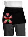 Kenya Flag Design Dark Adult Mini Waist Apron, Server Apron-Mini Waist Apron-TooLoud-Black-One-Size-Davson Sales