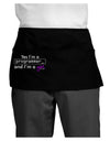 TooLoud Yes I am a Programmer Girl Dark Adult Mini Waist Apron, Server Apron-Mini Waist Apron-TooLoud-Black-One-Size-Davson Sales