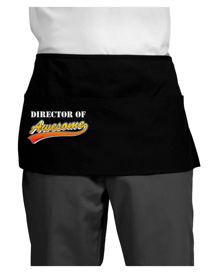 Director Of Awesome Dark Adult Mini Waist Apron, Server Apron-Mini Waist Apron-TooLoud-Black-One-Size-Davson Sales