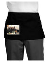 Laying Black Bear Dark Adult Mini Waist Apron, Server Apron-Mini Waist Apron-TooLoud-Black-One-Size-Davson Sales