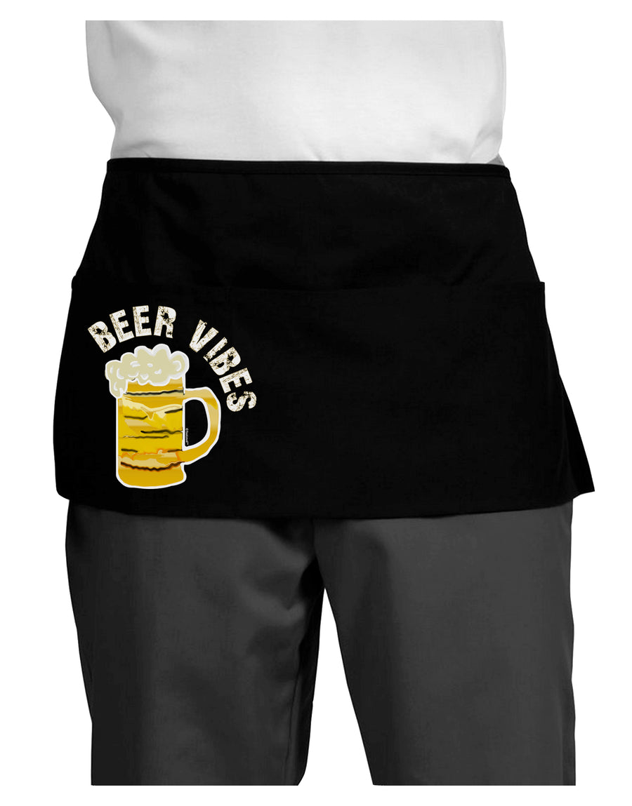 Beer Vibes Dark Adult Mini Waist Apron-Aprons - Waist-TooLoud-Black-One-Size-Davson Sales