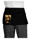 Mona Painting Dark Adult Mini Waist Apron, Server Apron-Mini Waist Apron-TooLoud-Black-One-Size-Davson Sales