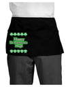 Seeing Double St. Patrick's Day Dark Adult Mini Waist Apron, Server Apron-Mini Waist Apron-TooLoud-Black-One-Size-Davson Sales