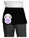 Cute Bunny with Floppy Ears - Purple Dark Adult Mini Waist Apron, Server Apron by TooLoud-Mini Waist Apron-TooLoud-Black-One-Size-Davson Sales