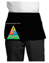 Four Main Food Groups of an Elf - Christmas Dark Adult Mini Waist Apron, Server Apron-Mini Waist Apron-TooLoud-Black-One-Size-Davson Sales