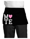 Matching Soulmate Design - Mate - Pink Dark Adult Mini Waist Apron, Server Apron by TooLoud-Mini Waist Apron-TooLoud-Black-One-Size-Davson Sales