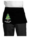 Christmas Tree - Ready for X-Mas Dark Adult Mini Waist Apron, Server Apron-Mini Waist Apron-TooLoud-Black-One-Size-Davson Sales