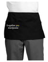 Legalize Gay Marijuana Dark Adult Mini Waist Apron, Server Apron-Mini Waist Apron-TooLoud-Black-One-Size-Davson Sales