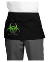 Biohazard Symbol Green Stone-Apocalypse Dark Adult Mini Waist Apron, Server Apron-Mini Waist Apron-TooLoud-Black-One-Size-Davson Sales