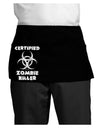 Certified Zombie Killer - Biohazard Dark Adult Mini Waist Apron, Server Apron by TooLoud-Mini Waist Apron-TooLoud-Black-One-Size-Davson Sales