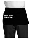 Bacon is My Valentine Dark Adult Mini Waist Apron, Server Apron by TooLoud-Mini Waist Apron-TooLoud-Black-One-Size-Davson Sales