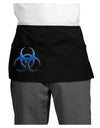 Biohazard Symbol Blue Stone - Apocalypse Dark Adult Mini Waist Apron, Server Apron-Mini Waist Apron-TooLoud-Black-One-Size-Davson Sales