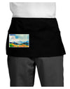 Colorado Mountain Scene Dark Adult Mini Waist Apron, Server Apron-Mini Waist Apron-TooLoud-Black-One-Size-Davson Sales