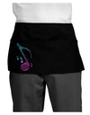 Music Note Typography Dark Adult Mini Waist Apron, Server Apron-Mini Waist Apron-TooLoud-Black-One-Size-Davson Sales