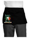 Paddy's Irish Pub Dark Adult Mini Waist Apron, Server Apron by TooLoud-Bib Apron-TooLoud-Black-One-Size-Davson Sales