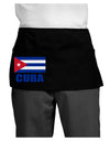 Cuba Flag Cuban Pride Dark Adult Mini Waist Apron, Server Apron by TooLoud-Mini Waist Apron-TooLoud-Black-One-Size-Davson Sales