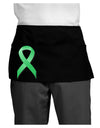 Celiac Disease Awareness Ribbon - Light Green Dark Adult Mini Waist Apron, Server Apron-Mini Waist Apron-TooLoud-Black-One-Size-Davson Sales