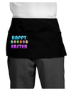 Happy Easter Decorated Eggs Dark Adult Mini Waist Apron, Server Apron-Mini Waist Apron-TooLoud-Black-One-Size-Davson Sales