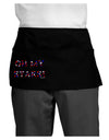 Oh My Stars Patriotic Design Dark Adult Mini Waist Apron, Server Apron by TooLoud-Mini Waist Apron-TooLoud-Black-One-Size-Davson Sales