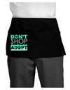 Don't Shop Adopt Dark Adult Mini Waist Apron, Server Apron-Mini Waist Apron-TooLoud-Black-One-Size-Davson Sales