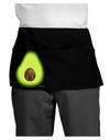 Cute Avocado Design Dark Adult Mini Waist Apron, Server Apron-Mini Waist Apron-TooLoud-Black-One-Size-Davson Sales