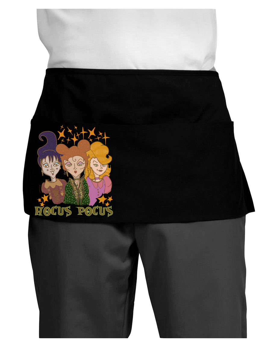 Hocus Pocus Witches Dark Dark Adult Mini Waist Apron-Aprons - Waist-TooLoud-Black-One-Size-Davson Sales