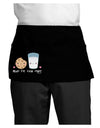 Cute Milk and Cookie - Made for Each Other Dark Adult Mini Waist Apron, Server Apron by TooLoud-Mini Waist Apron-TooLoud-Black-One-Size-Davson Sales