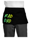 Rad Dad Design - 80s Neon Dark Adult Mini Waist Apron, Server Apron-Mini Waist Apron-TooLoud-Black-One-Size-Davson Sales