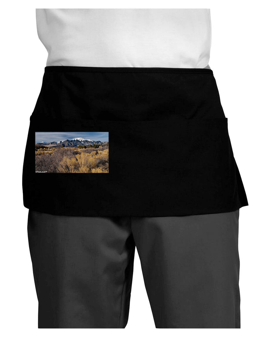 Mountain Forest Park Dark Adult Mini Waist Apron, Server Apron-Mini Waist Apron-TooLoud-Black-One-Size-Davson Sales