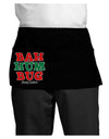 Bah Humbug Merry Christmas Dark Adult Mini Waist Apron, Server Apron-Mini Waist Apron-TooLoud-Black-One-Size-Davson Sales