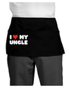 I Heart My Uncle Dark Adult Mini Waist Apron, Server Apron by TooLoud-Mini Waist Apron-TooLoud-Black-One-Size-Davson Sales