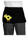 Cute Chick with Bow Dark Adult Mini Waist Apron, Server Apron by TooLoud-Mini Waist Apron-TooLoud-Black-One-Size-Davson Sales