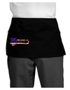 Merica Established 1776 - American Flag Style Dark Adult Mini Waist Apron, Server Apron by TooLoud-Mini Waist Apron-TooLoud-Black-One-Size-Davson Sales