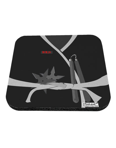 Ninja Black AOP Coaster All Over Print-Coasters-TooLoud-White-Davson Sales