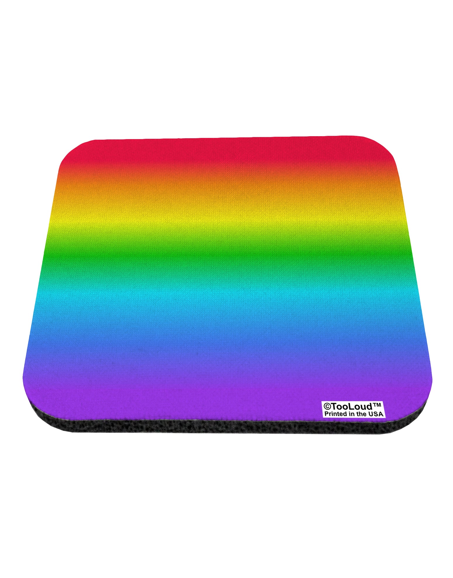Horizontal Rainbow Gradient Coaster All Over Print by TooLoud-Coasters-TooLoud-White-Davson Sales